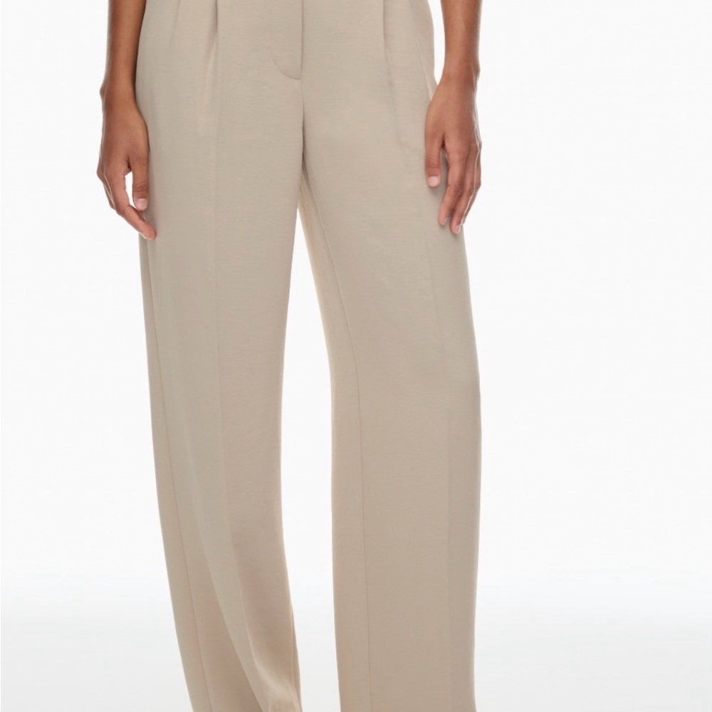 Aritzia effortless Wilfred Tan Wide Leg Women's Pants